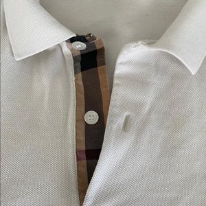 White Burberry Polo for men
